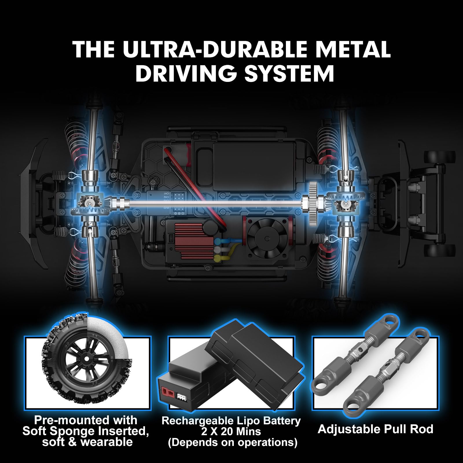 HYPER GO H16BM 1/16 RTR Brushless Fast RC Cars, Max 42mph