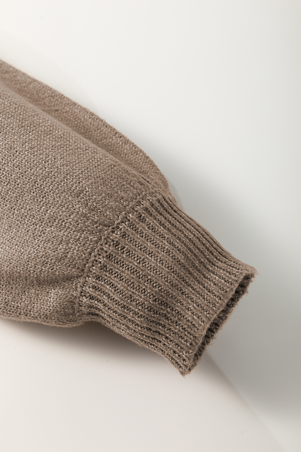 Sky Blue Eyelet Pattern Detail V Neck Drop Shoulder Sweater
