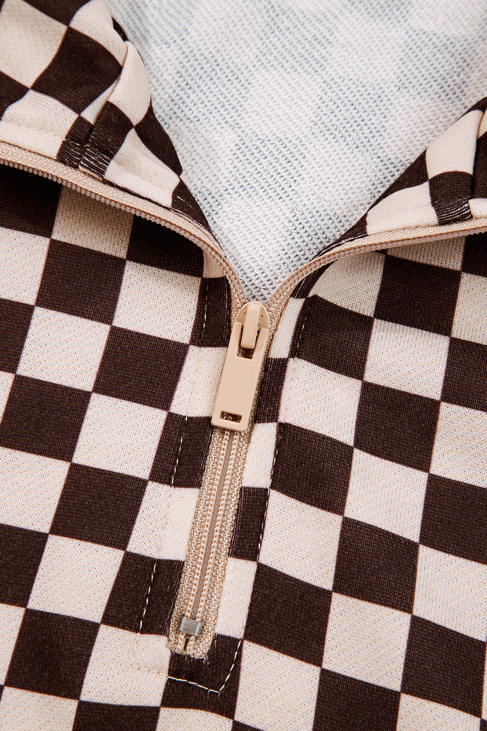 Black Athleisure Checkered 2pcs Pants Set