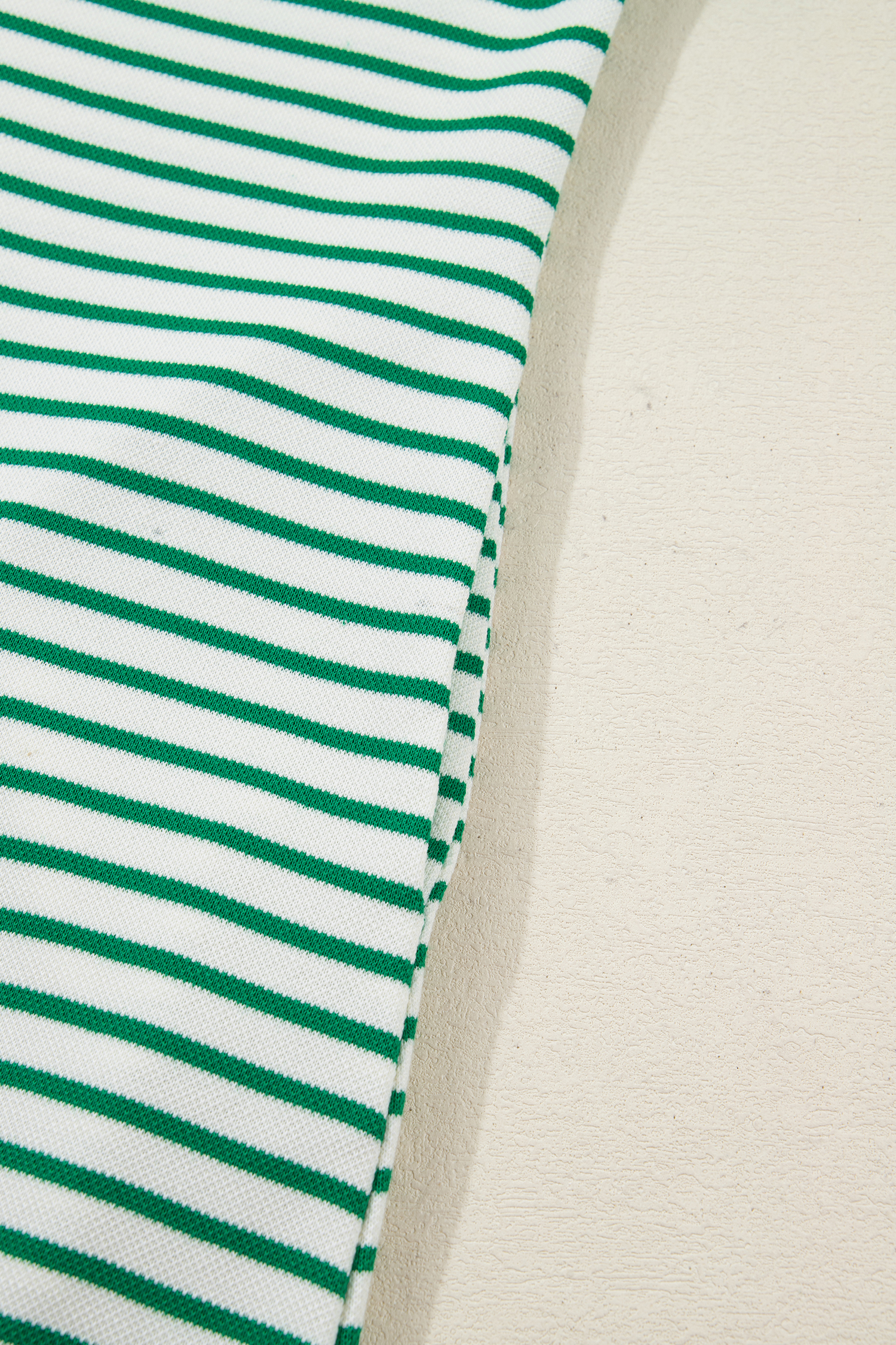 Green Stripe Magic St Patricks Day Sequin Graphic Zip Polo Tee Dress