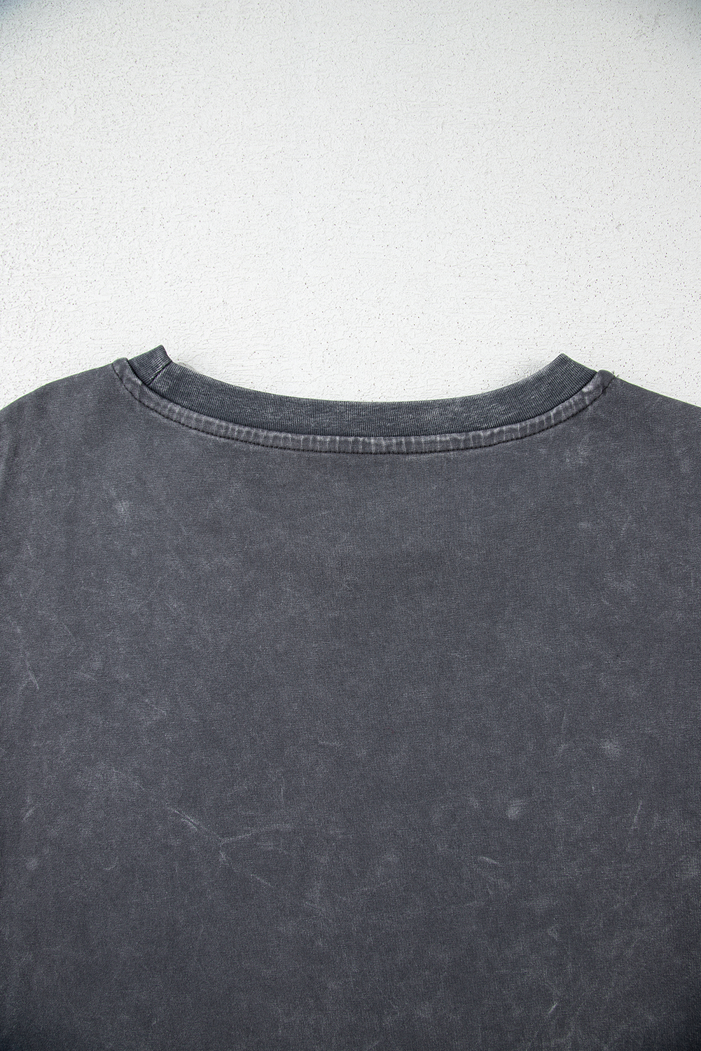 Dark Grey Kindness Butterflies Graphic Mineral Wash Loose Tee