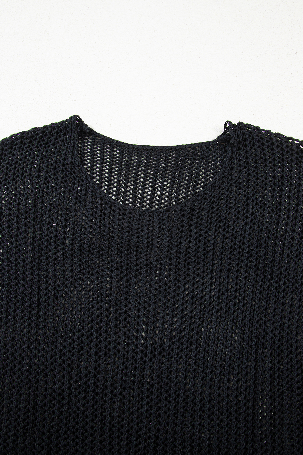 Coral Crochet Hollow-out Jumper Top Sweater