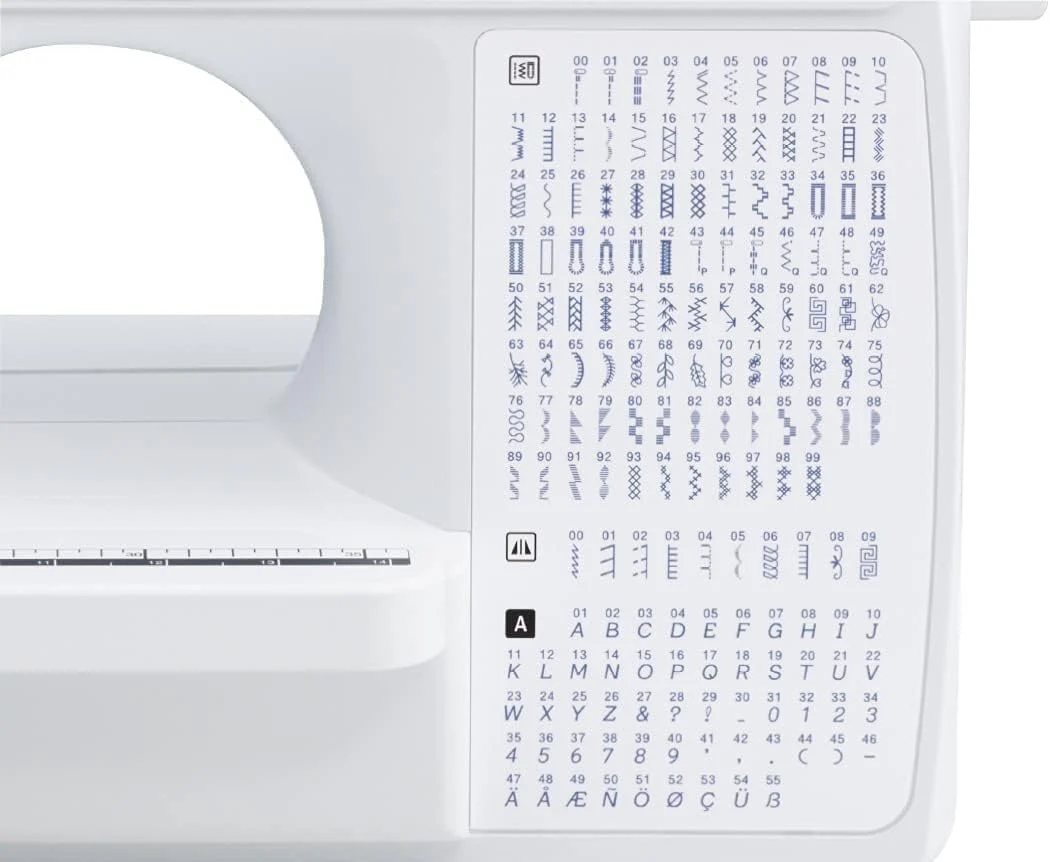 Brother Sewing and Quilting Machine, Computerized, 165 Built-in Stitches, LCD Display, Wide Table, 8 Included Presser Feet, White, 20x12x17