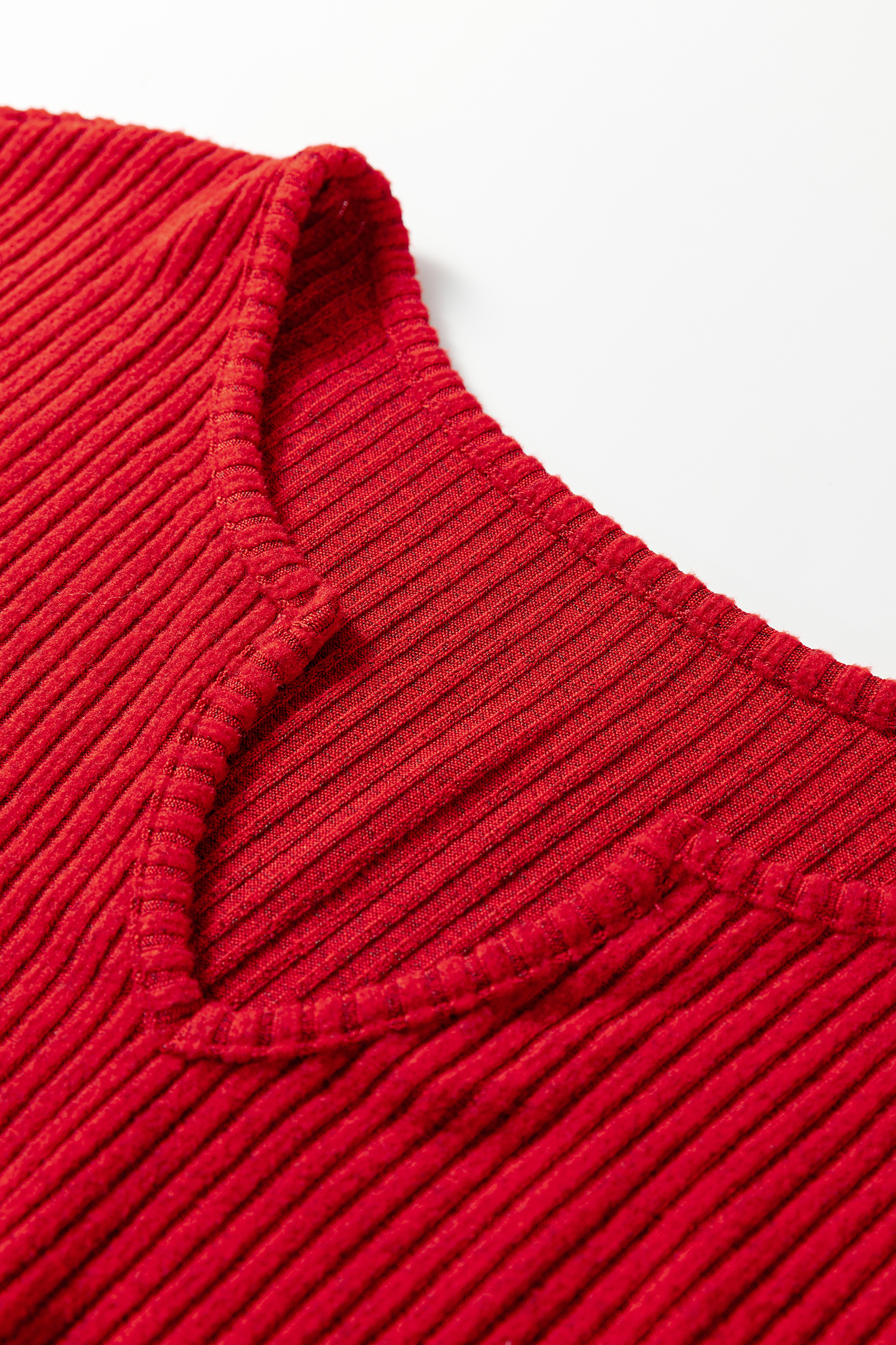 Black Ribbed Notched Neck Knit Long Sleeve Leggings Two Pieces Lounge Set