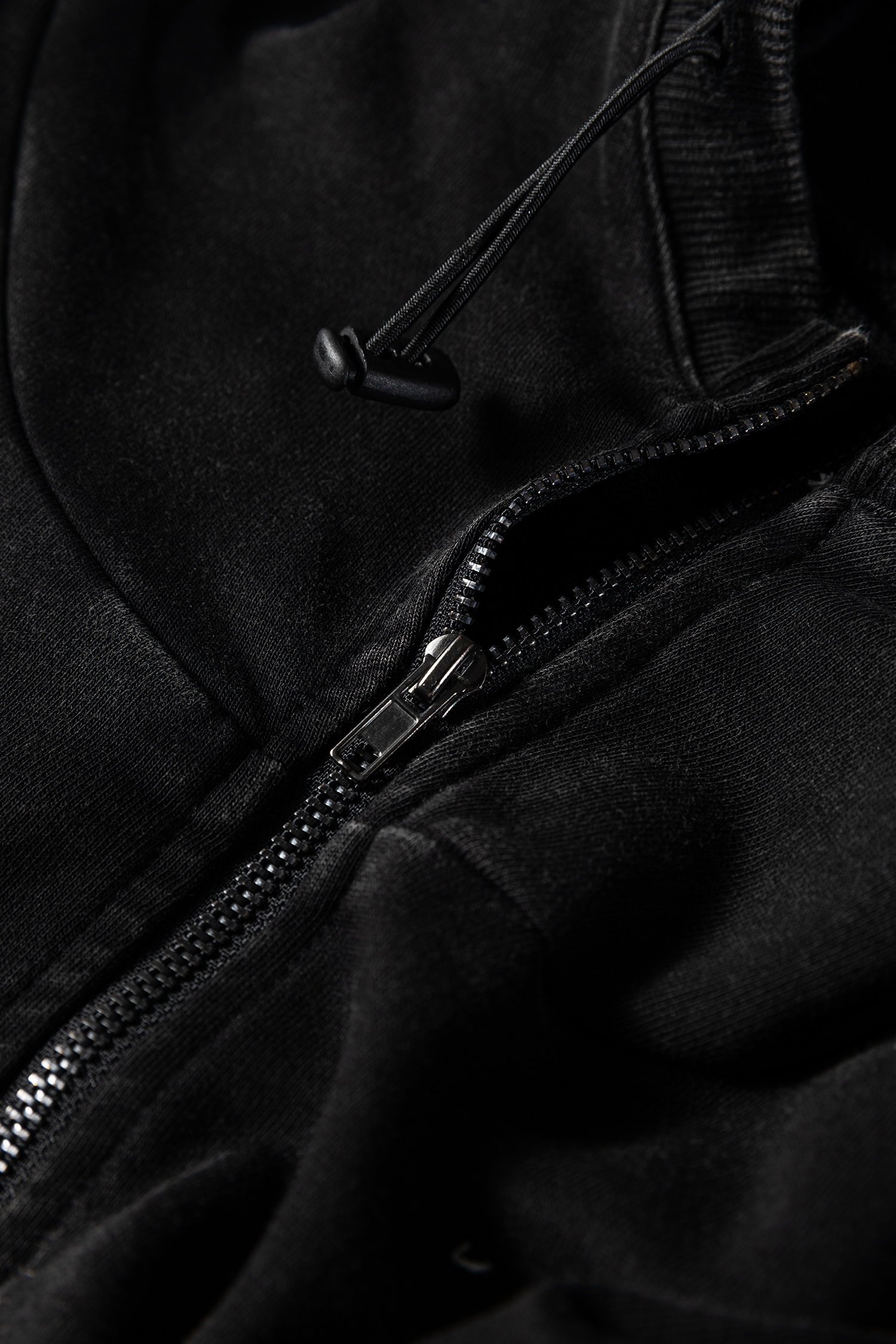 Canton Half Zip Kangaroo Pocket Mineral Wash Baggy Hoodie