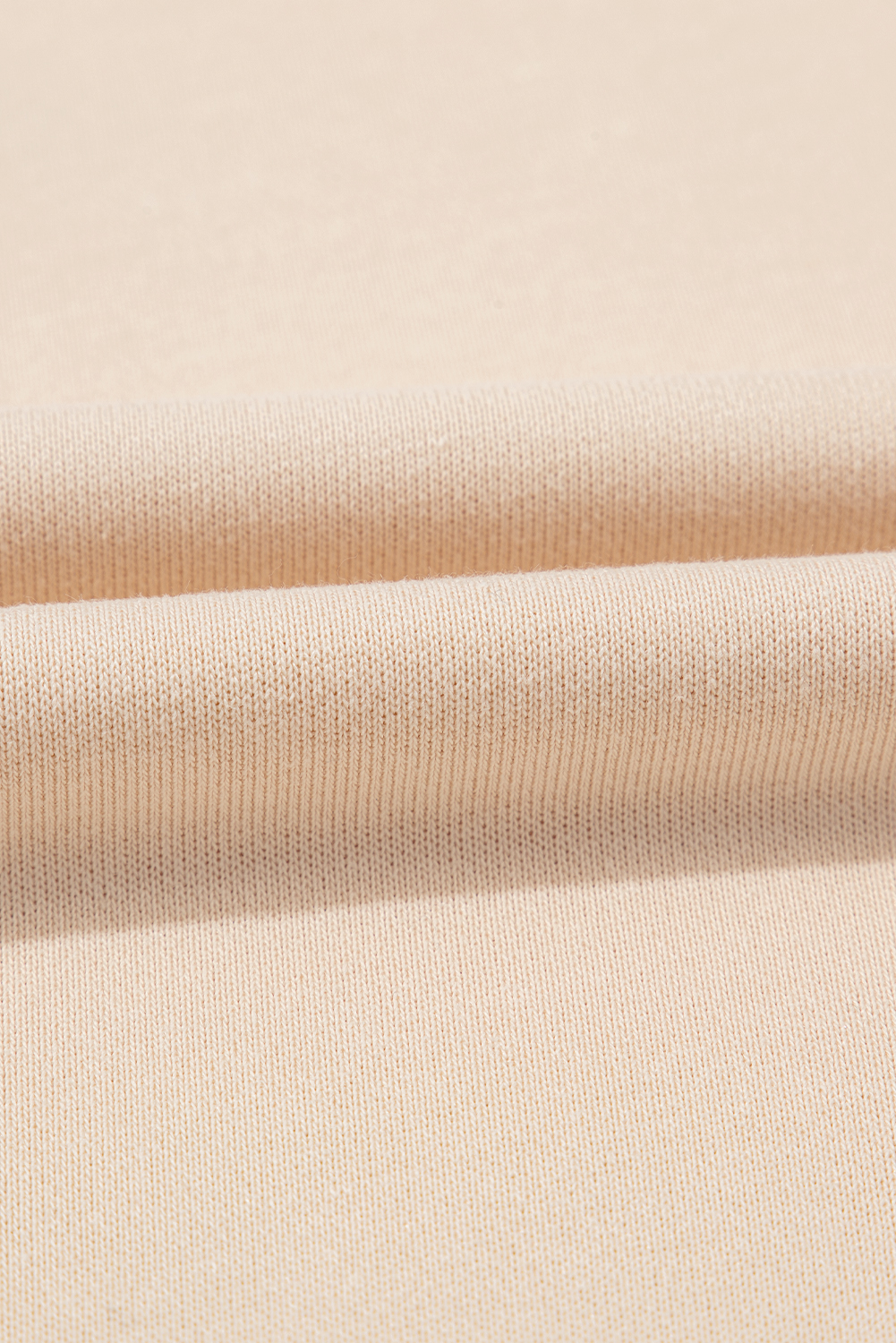 Apricot THANKS Chenille Embroidered Drop Shoulder Graphic Sweatshirt
