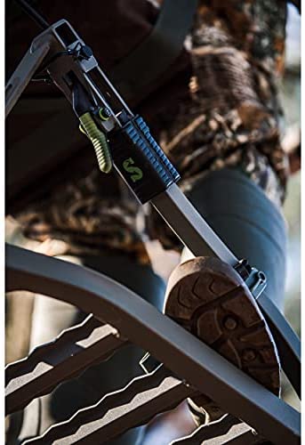 Summit Viper SD Climbing Treestand &ndash; Lightweight Aluminum, Foam Padded Seat, 300 lbs Capacity, Includes Safety Harness