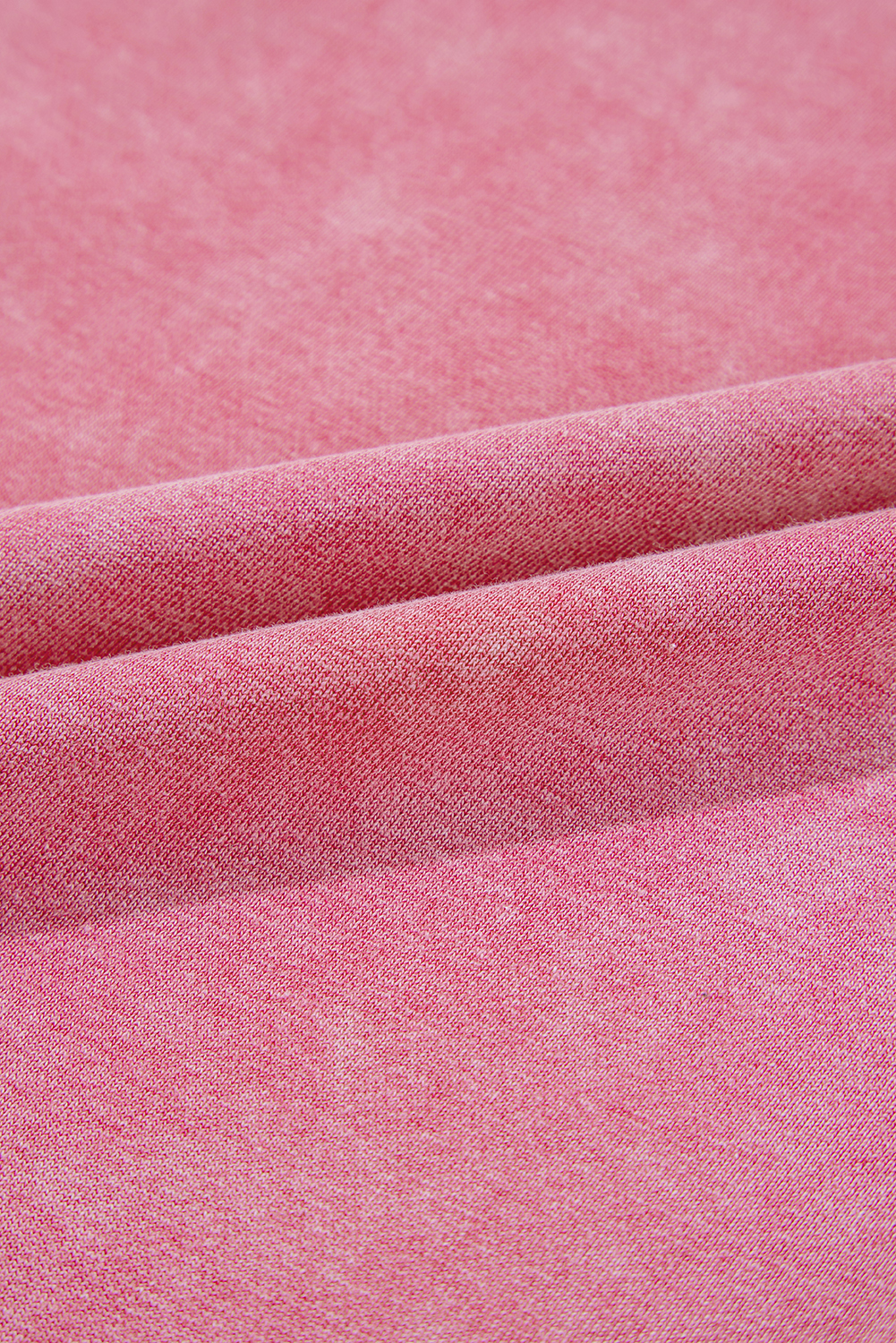 Sachet Pink Mineral Wash Raw Edge Ruffle Mini Dress
