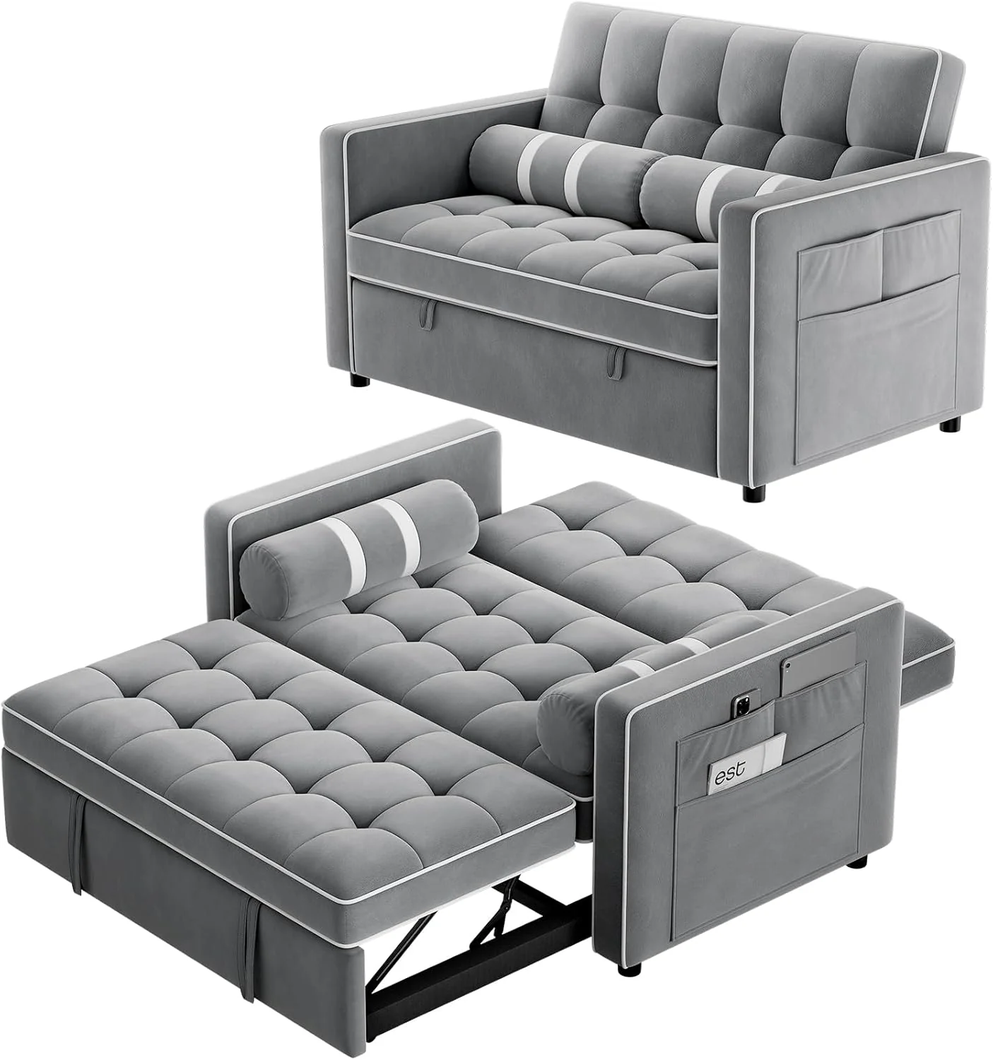 3 in 1 Convertible Sleeper Sofa Bed