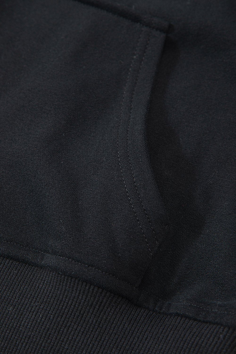 Aruba Blue Quarter Zip Stand Neck Kangaroo Pocket Sweatshirt