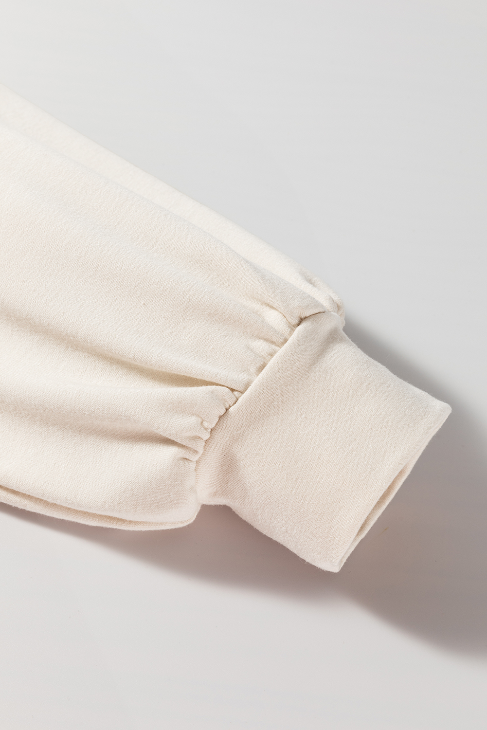 Pale Khaki Sweatshirt Poplin Mini Dress
