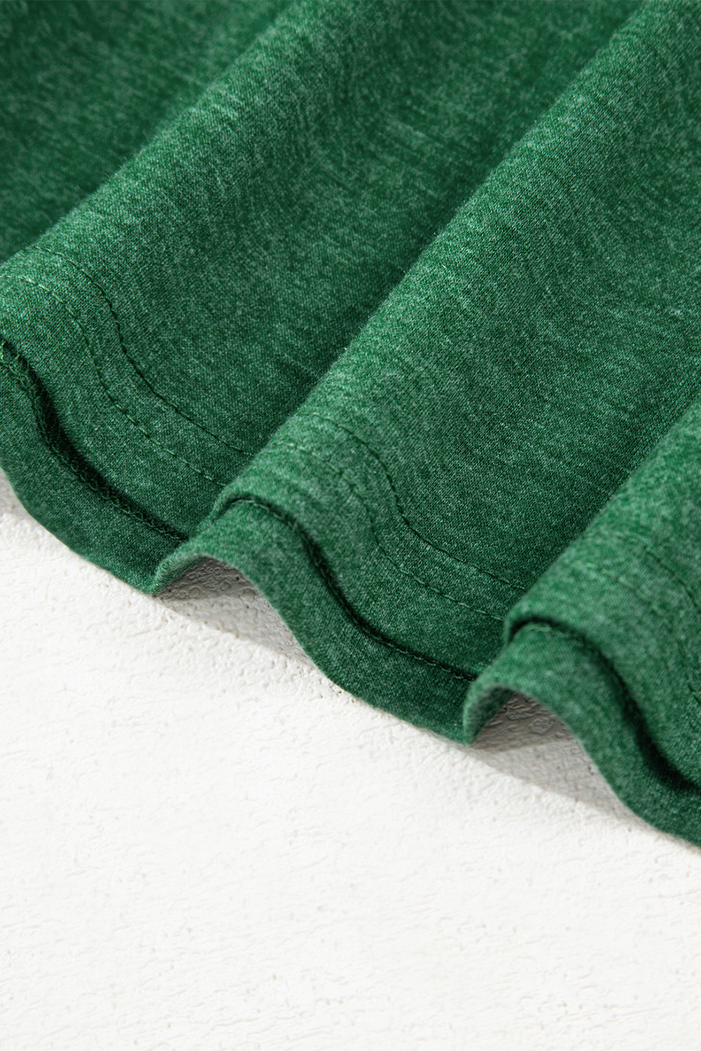 Blackish Green Twisted Bust V Neck Sleeveless Dress