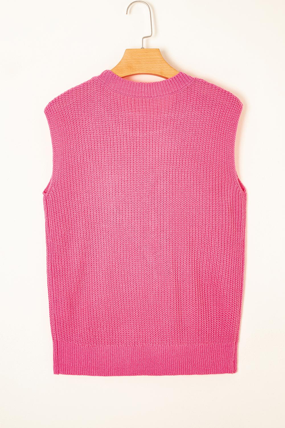 Black Western Cowboy Embroidery Round Neck Sleeveless Sweater