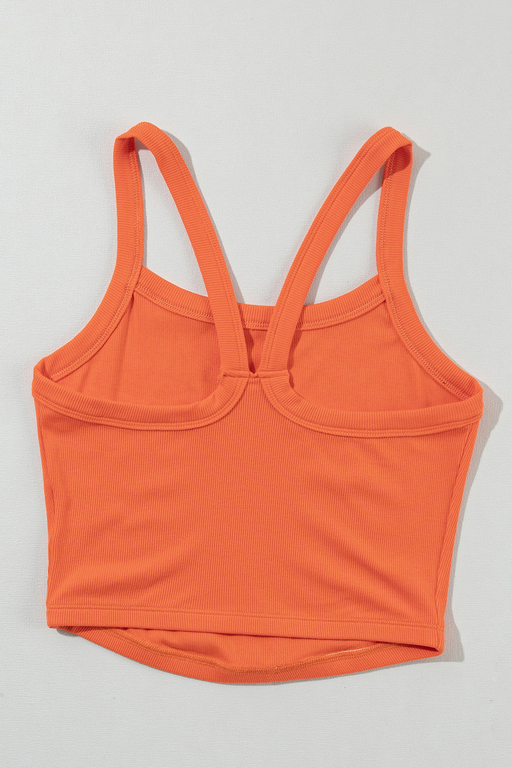 Bonbon Athletic Ribbed Cropped Cami Top