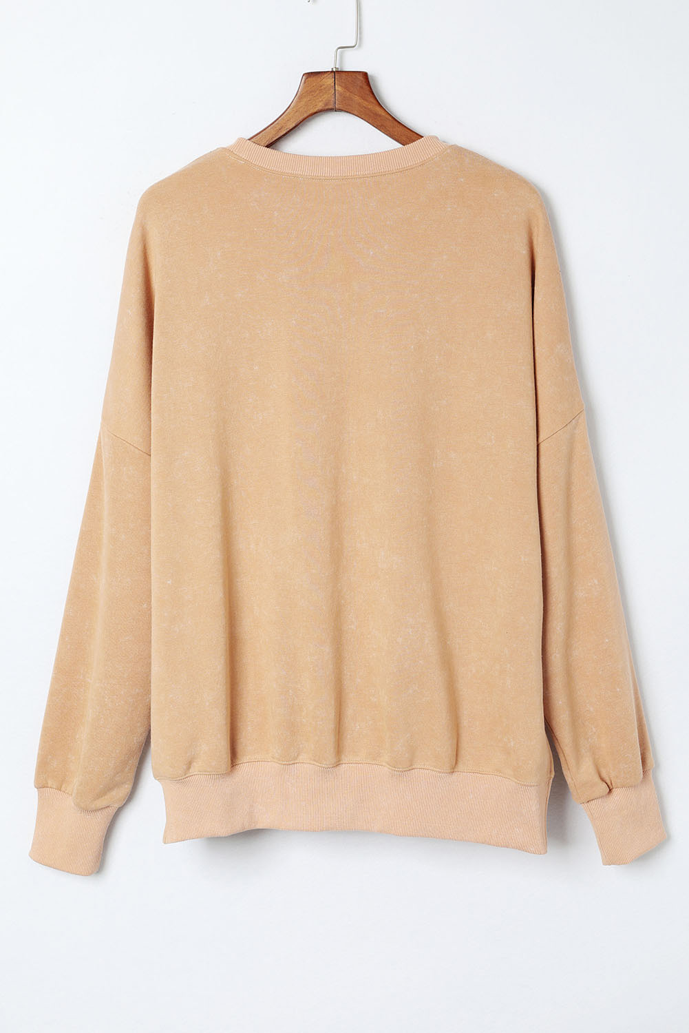Khaki Loose Leopard Rugby Football GAME DAY Graphic Sweatshirt
