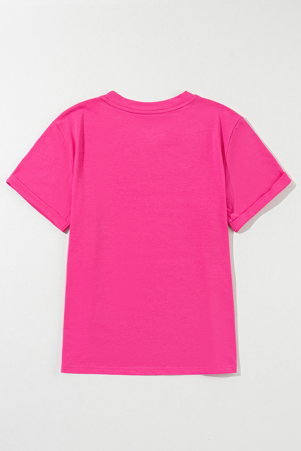 Khaki Casual Plain Crew Neck Tee