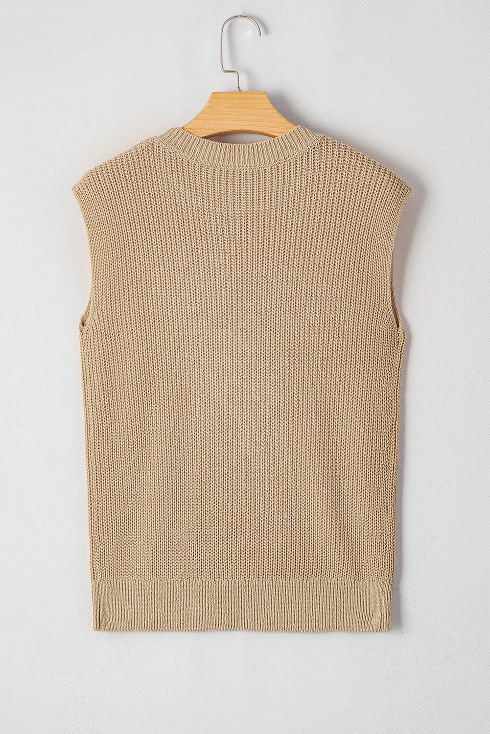 Black Western Cowboy Embroidery Round Neck Sleeveless Sweater