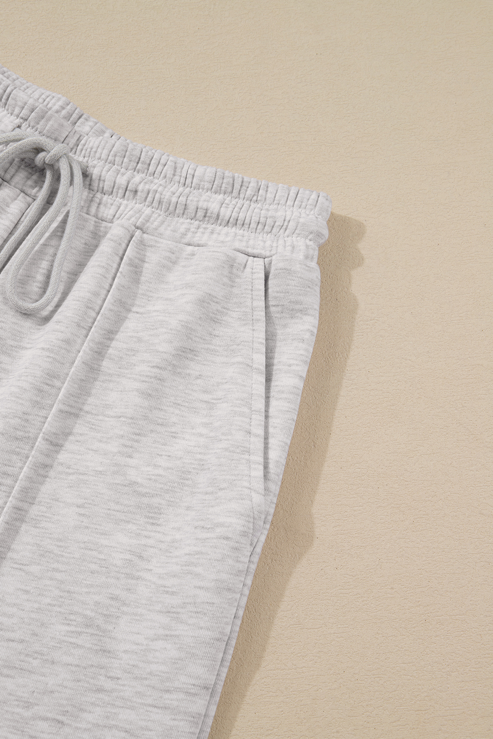 Light Grey Polo Tee Casual Pant Set