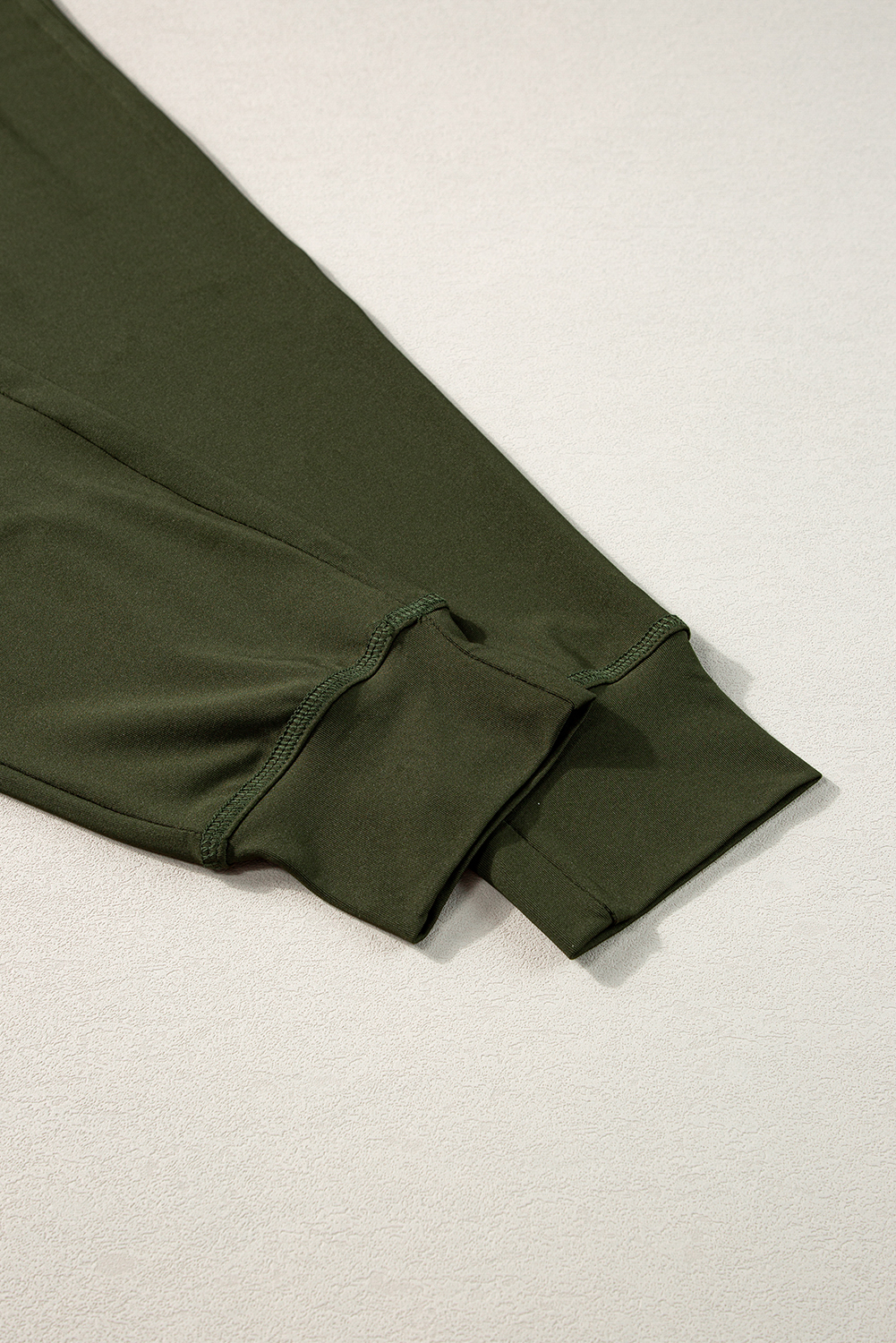 Black Drawstring Elastic Waistband Pocketed Joggers