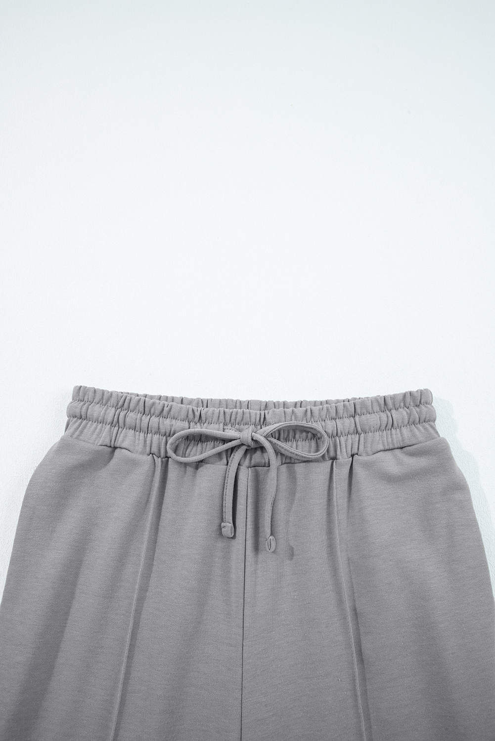 Gray Double Zipper Hooded Jacket and Sweatpants Active Set