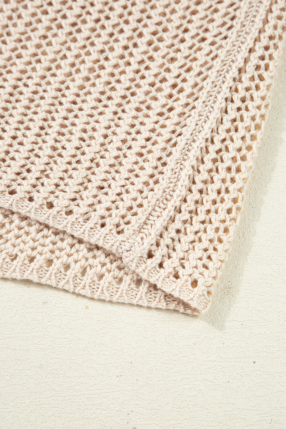 Coral Crochet Hollow-out Jumper Top Sweater