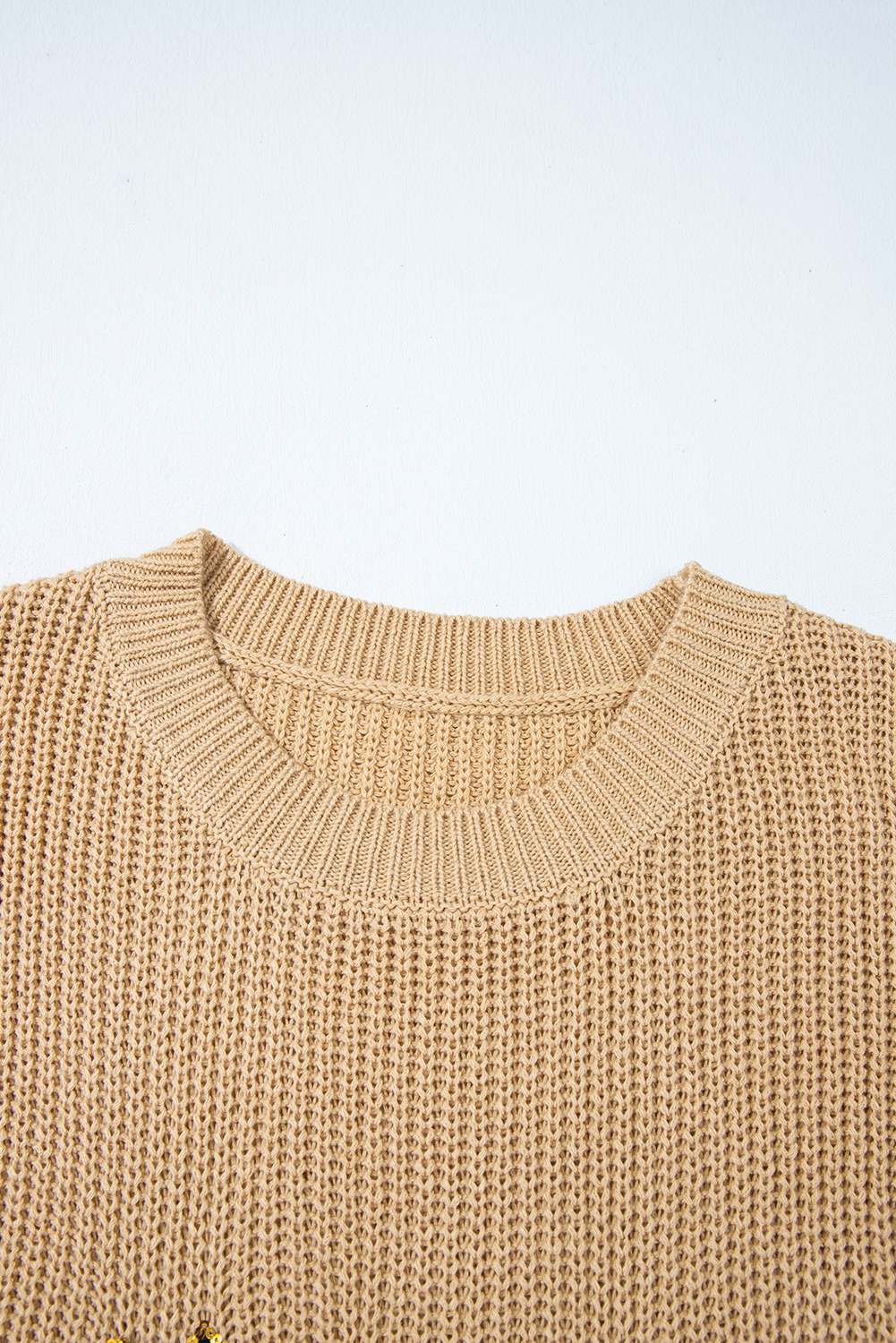 Black Western Cowboy Embroidery Round Neck Sleeveless Sweater