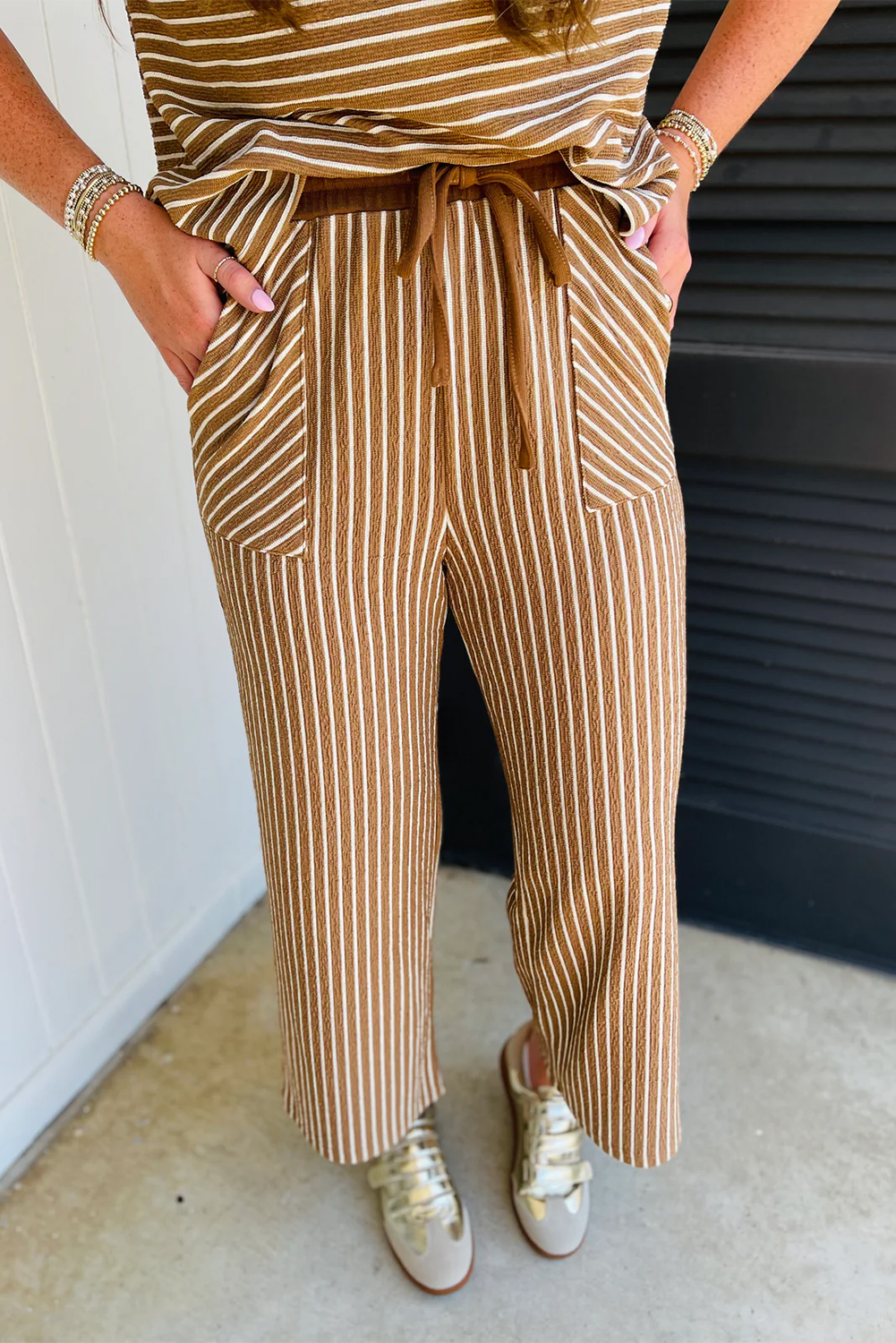 Dusk Blue Loose Straight Leg Cropped High Waist Jeans