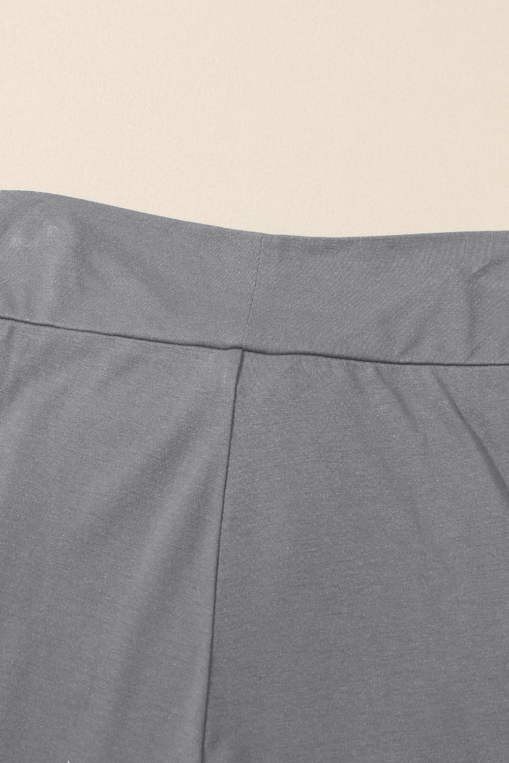 Medium Grey Knotted Drop Waist Split Leg Relaxed Pants