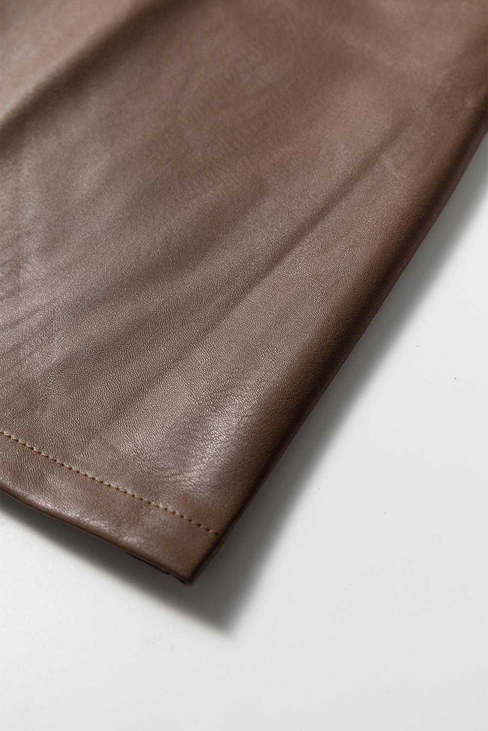 Wild Ginger  Vegan Leather Sleeveless Mini Dress