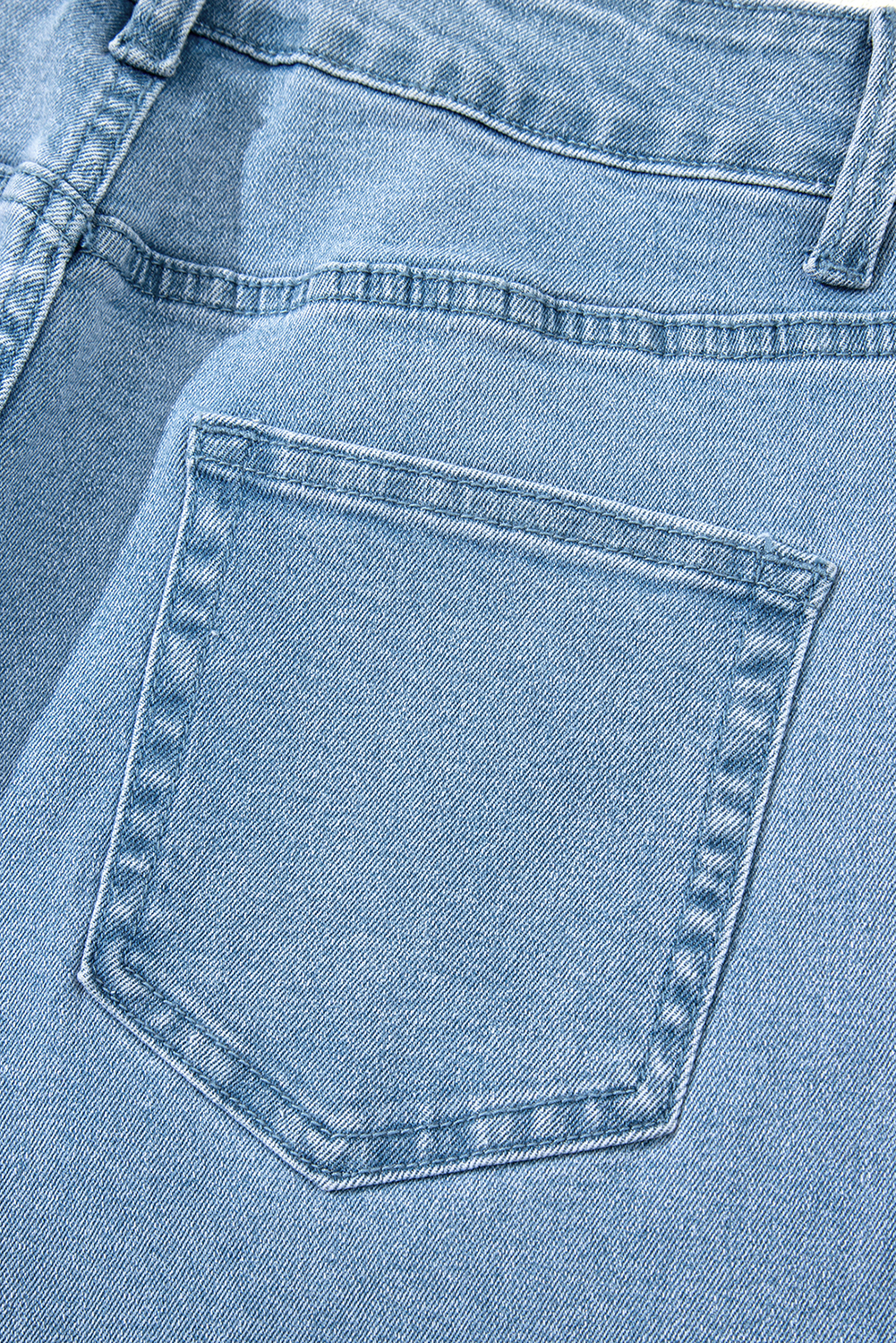 Peach Blossom Acid Washed High Rise Cropped Wide Leg Jeans