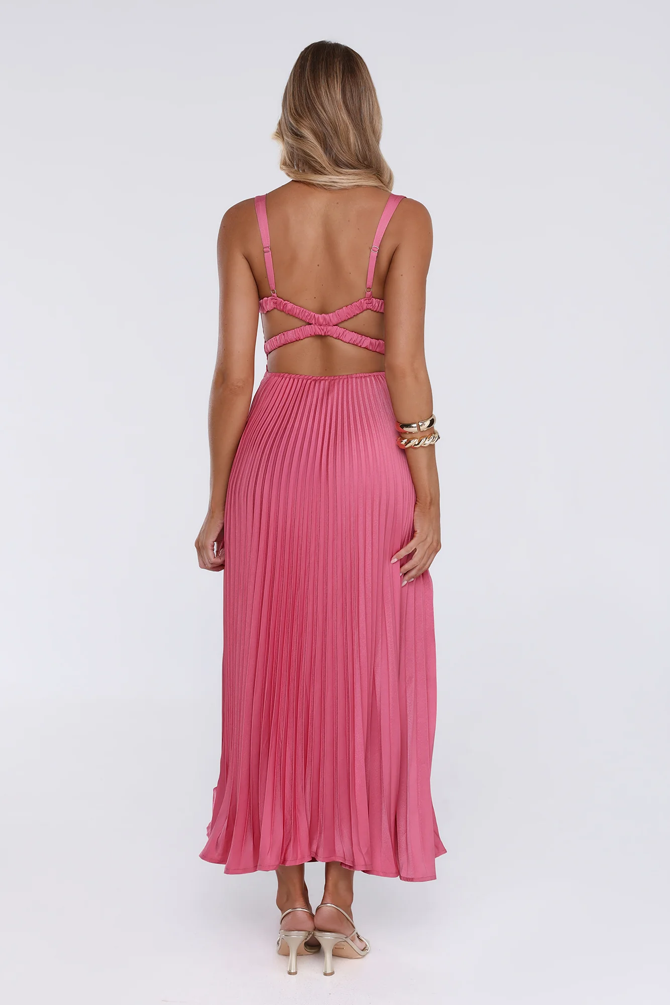 Dazzling Opulence Maxi Dress Rose