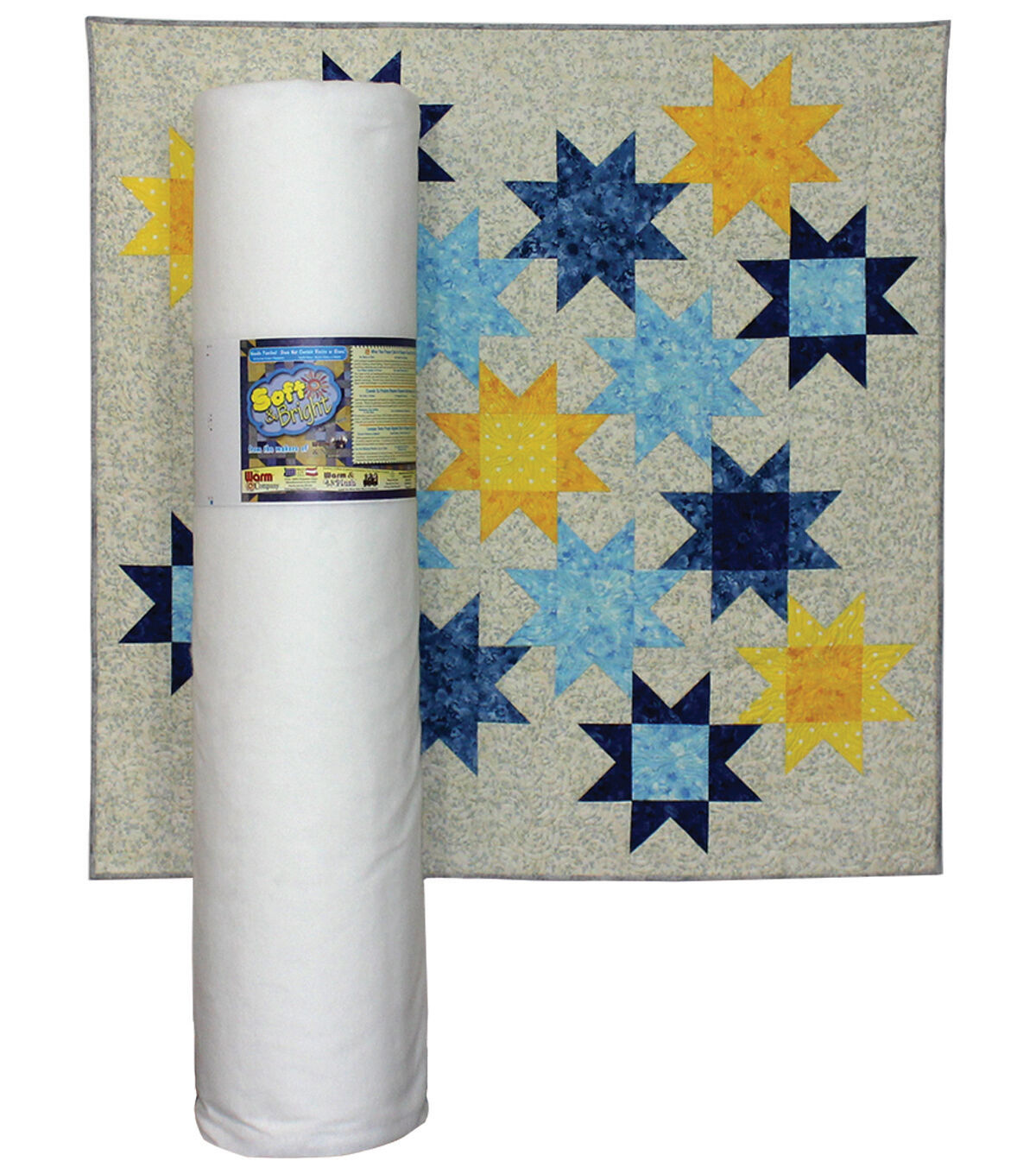 The Warm Company Soft & Bright Polyester Batting 124 X 20 Yd Bolt