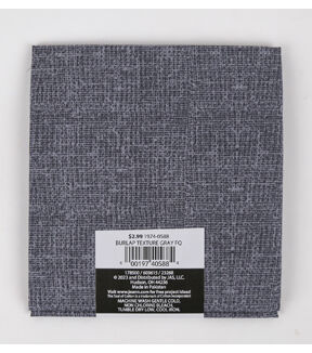 18 x 20 Gray Texture Cotton Fabric Quarter 1pc by Keepsake Calico