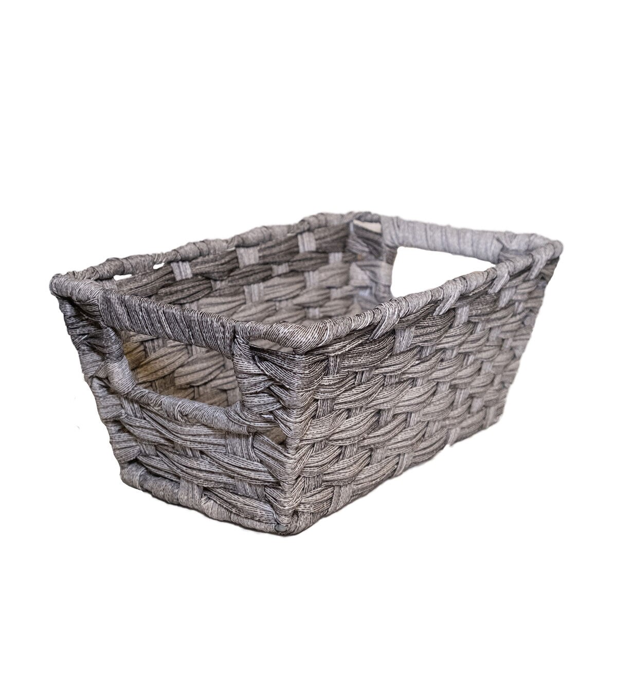 11 Light Gray Wicker Basket