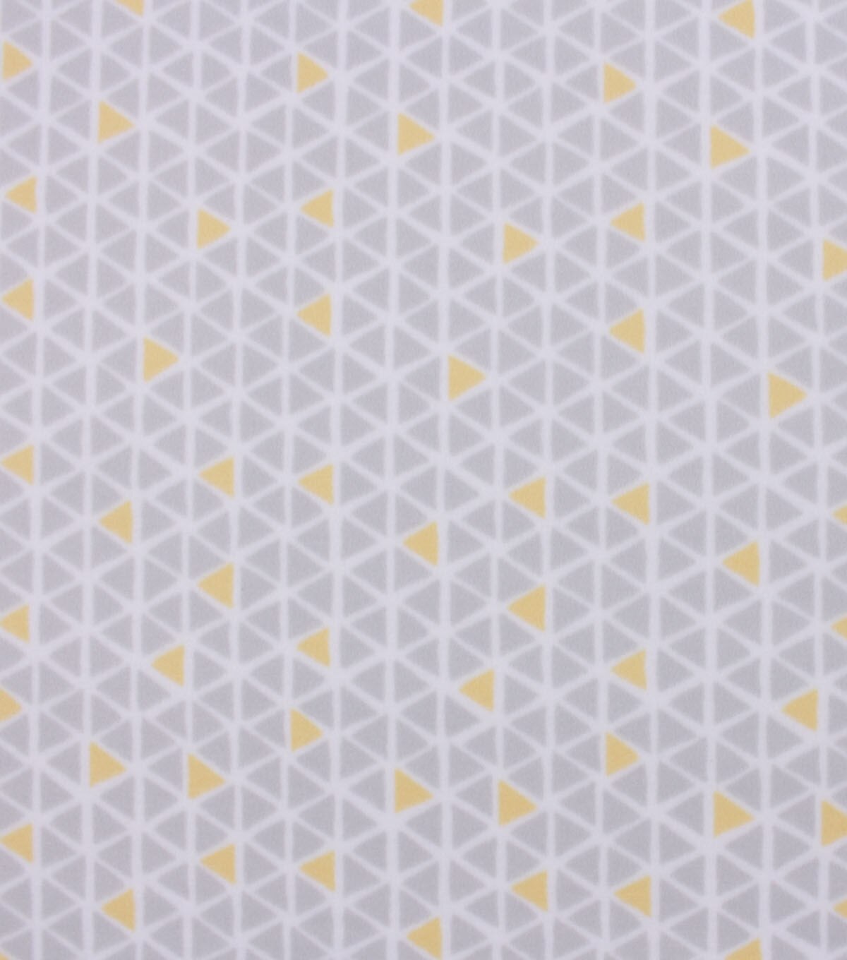 Blizzard Fleece Fabric Yellow and Gray Geo