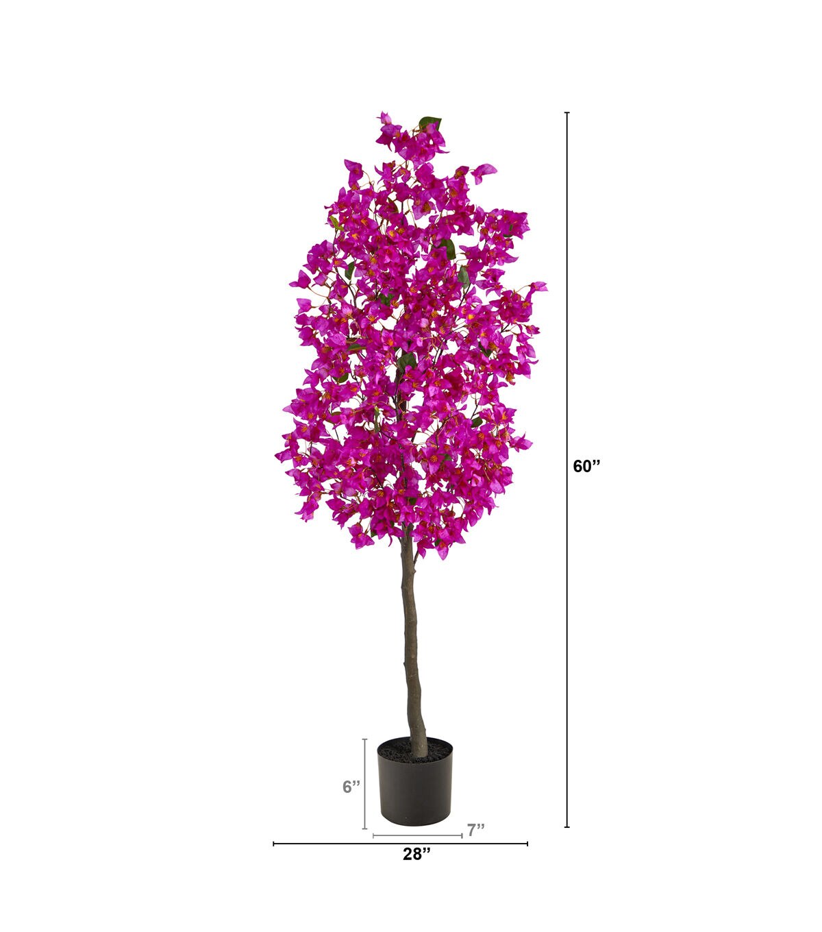 Nearly Natural 5' Purple Bougainvillea Artificial Tree