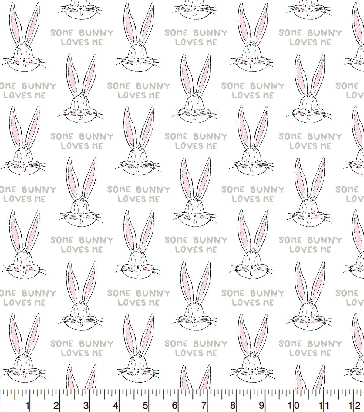 Looney Tunes White Bugs Bunny Cotton Fabric