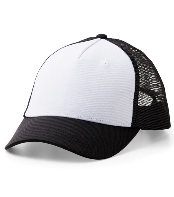 Cricut 3pk Black & White Polyester Trucker Hats With Mesh Back