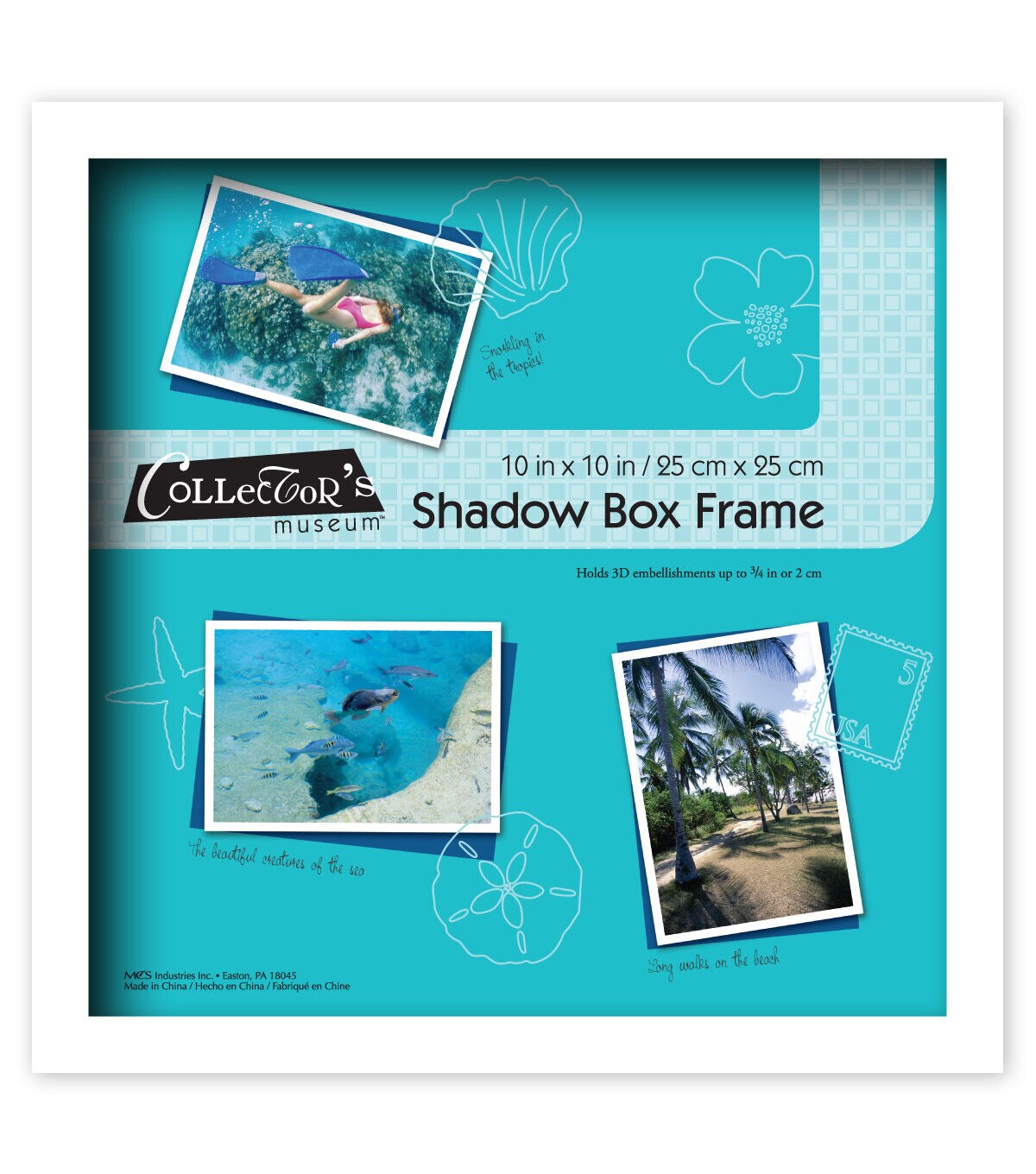 Collector's Museum 10 x 10 White Shadow Bo x Frame