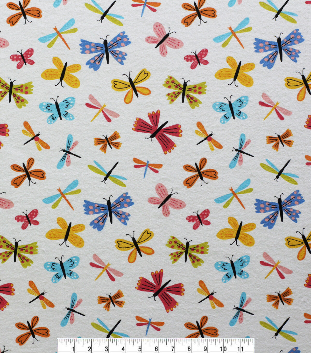 Multi Color Insects Super Snuggle Flannel Fabric By POP!