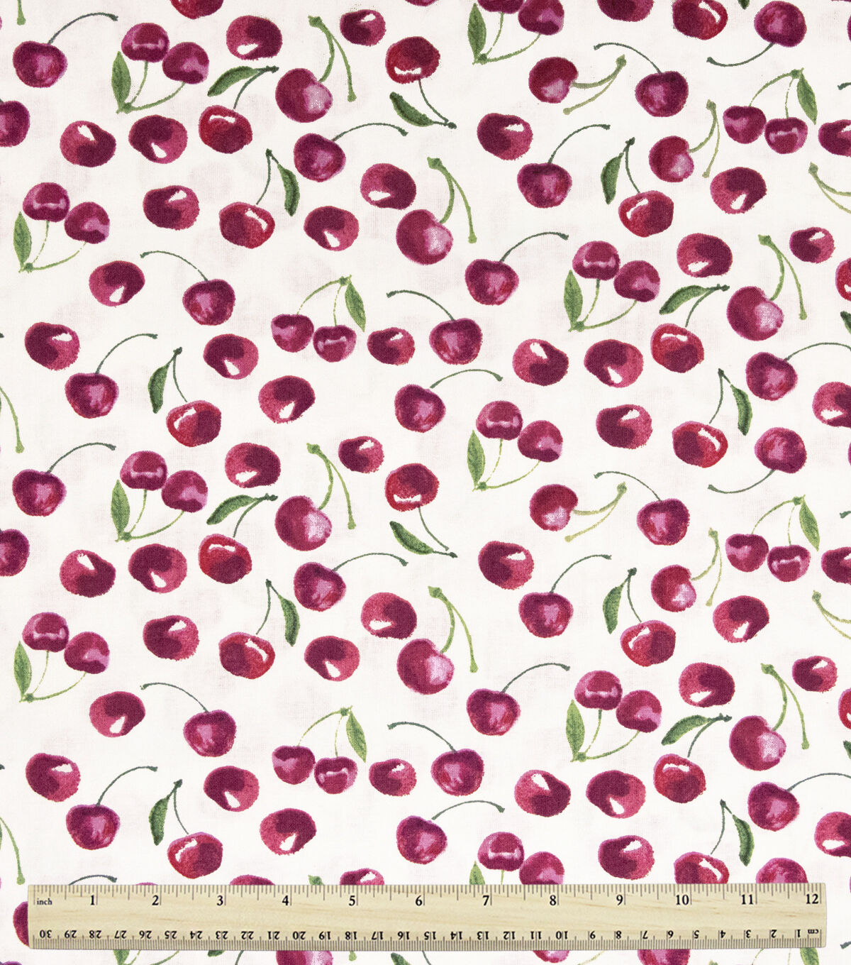 Tossed Cherries Novelty Cotton Fabric