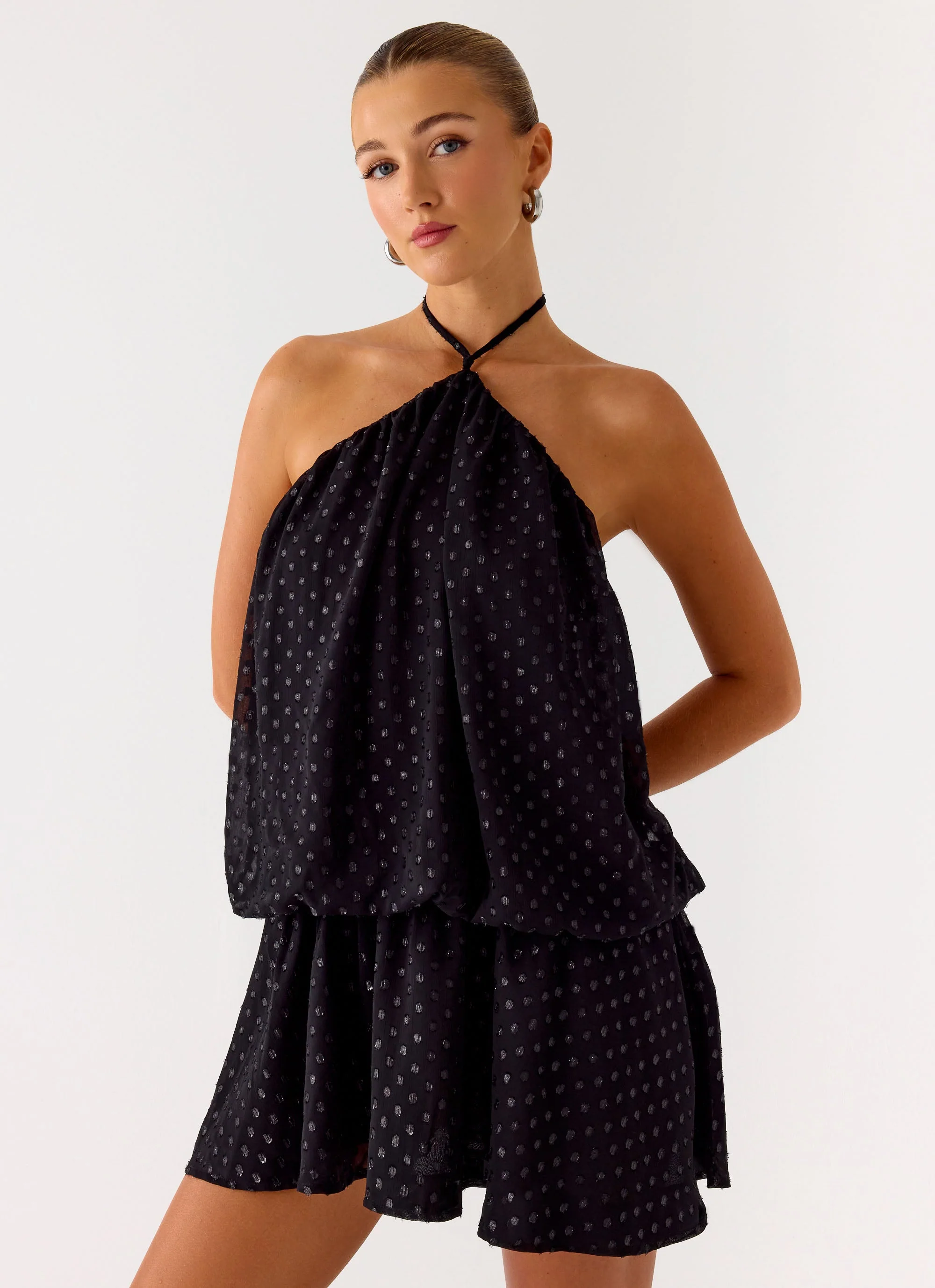 Bet You Wanna Mini Dress - Black