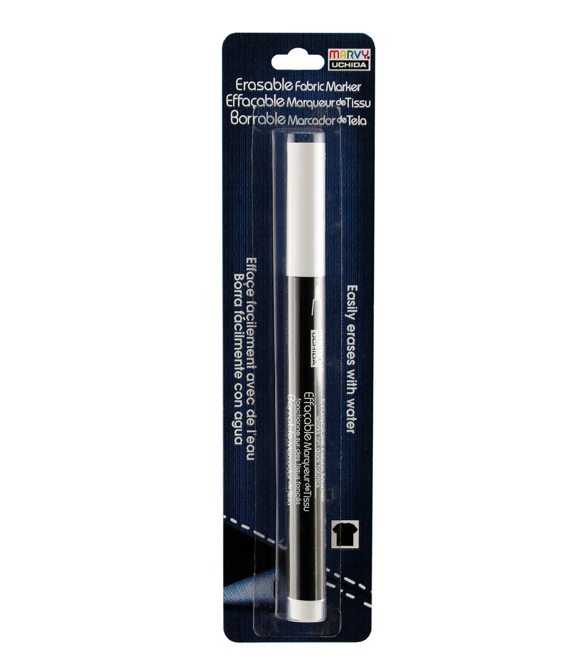 Marvy Uchida Erasable Fab Marker White