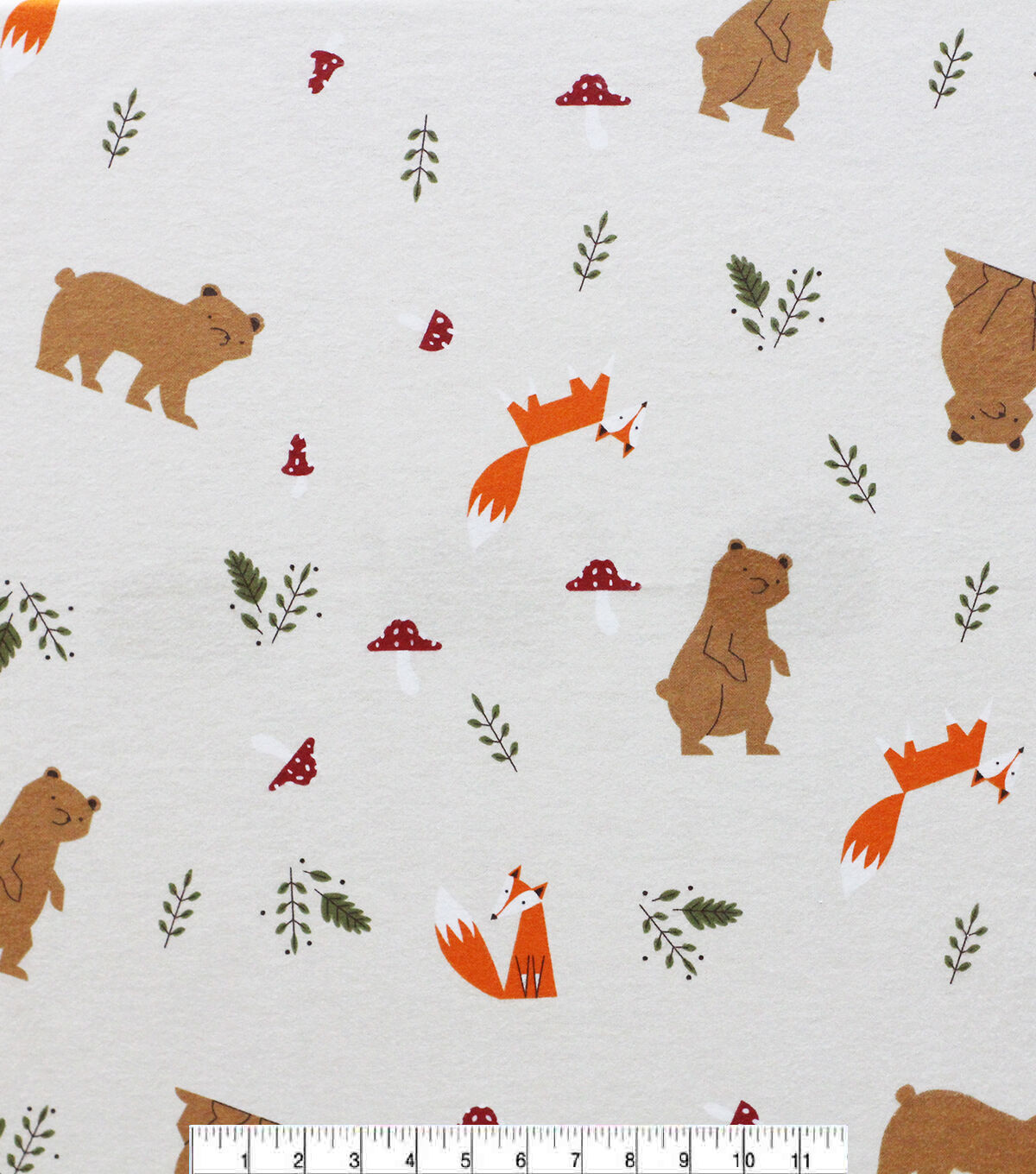 POP! Super Snuggle Fall Woodland Animal Flannel Fabric