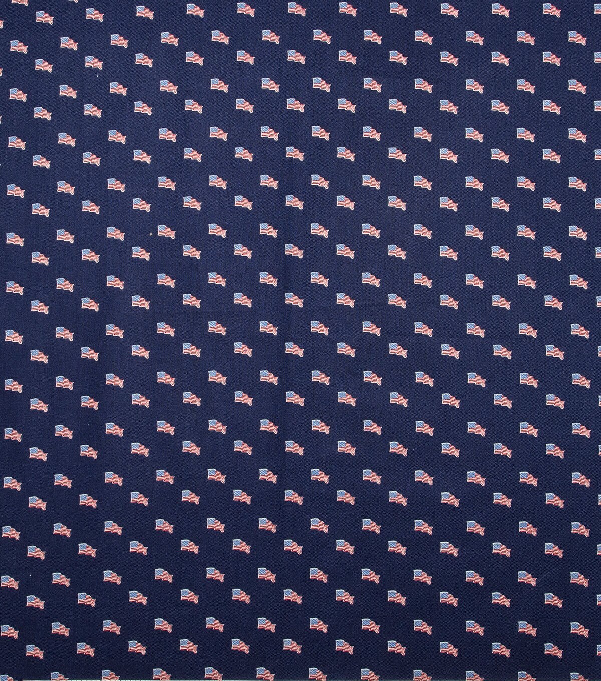Mini Flags Allover Patriotic Cotton Fabric
