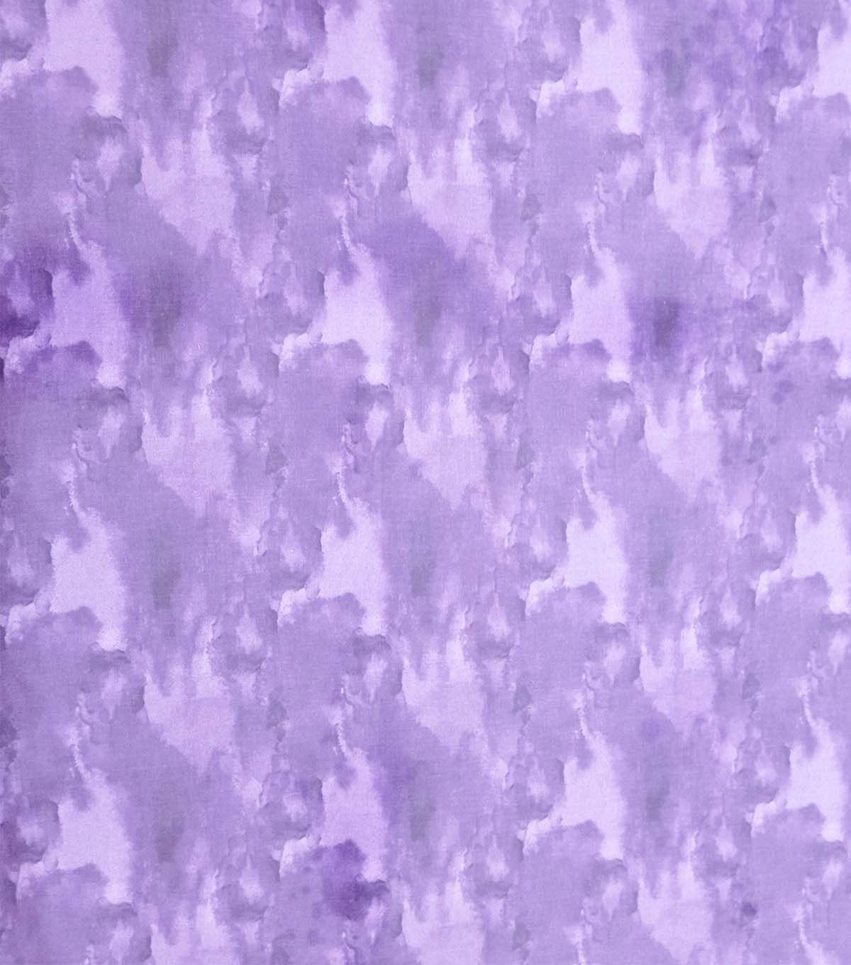 Dark Purple Watercolor Blender Cotton Fabric by Keepsake Calico