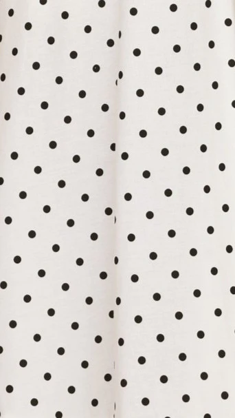 Fiana Top - White/Black Polka Dot