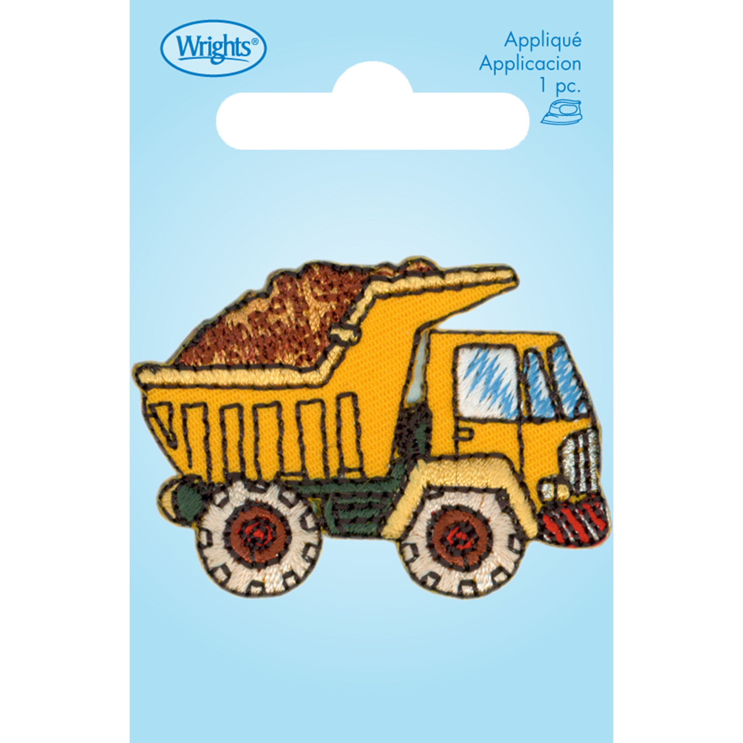 Wrights 2 Dump Truck Iron On Patch