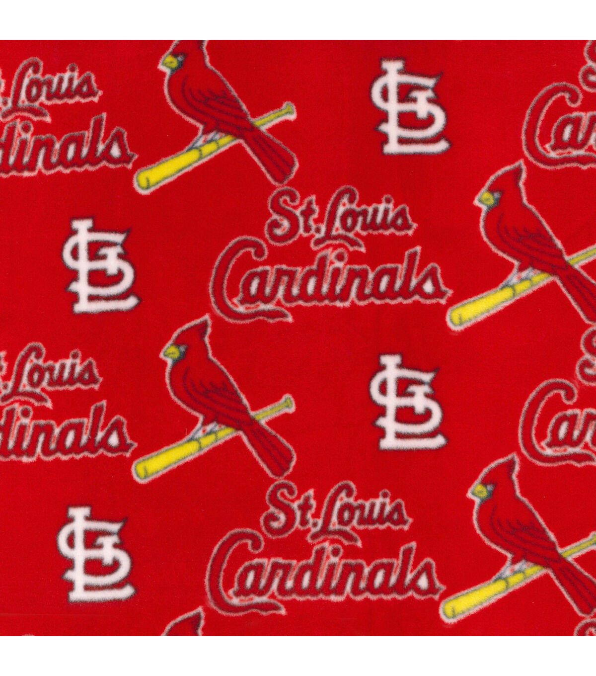 Fabric Traditions St. Louis Cardinals Fleece Fabric Red