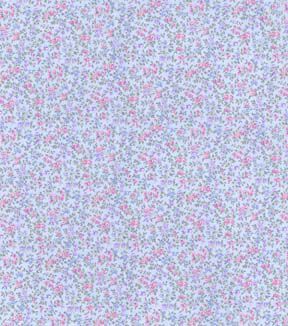 Fabric Traditions Blue Floral Premium Cotton Fabric